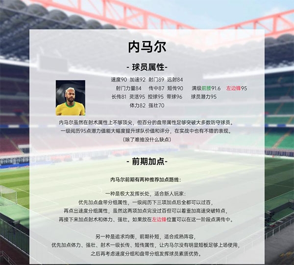 绿茵信仰新手球员推荐图片4