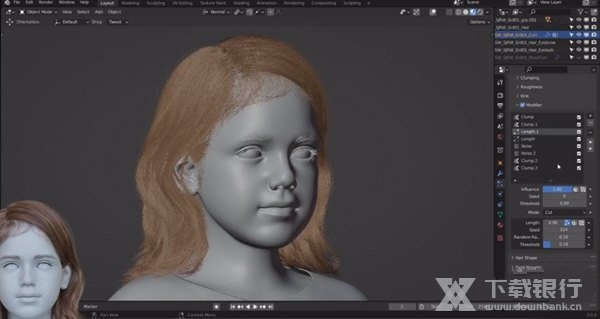 3D Hair Brush插件截图2