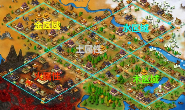 富甲封神传地图建筑详解图片1