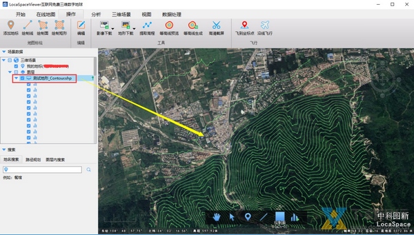 LocaSpaceViewer画等高线教程图片4