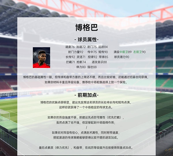 绿茵信仰新手球员推荐图片6