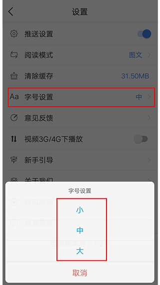 看衡阳app设置字体教程图片3