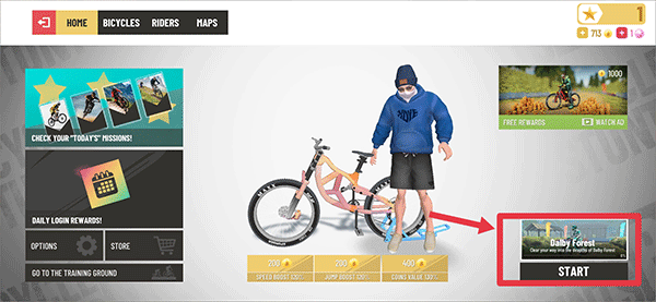 越野自行车特技2新手攻略图片1