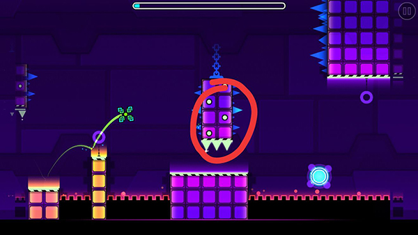 几何冲刺零度第二关金币位置截图1