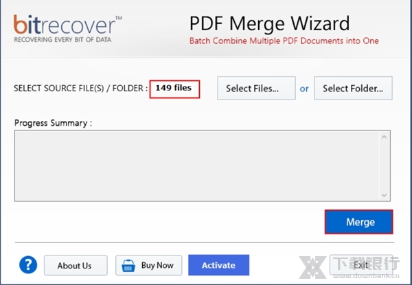 BitRecoverPDFMergeWizard图片5