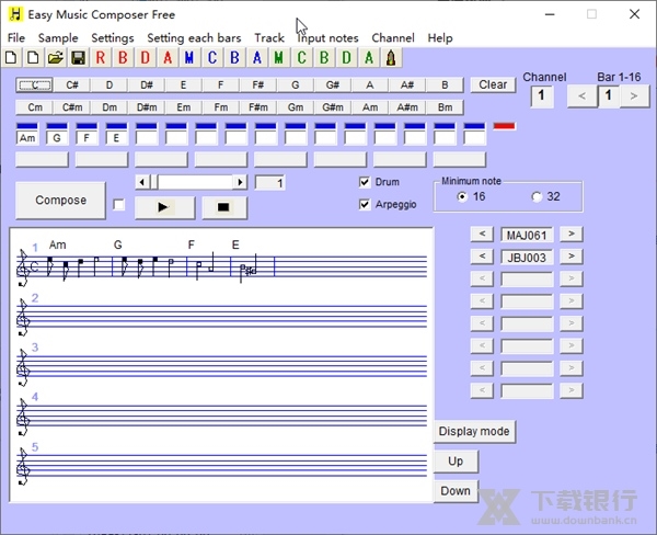 Easy Music Composer Free截图1