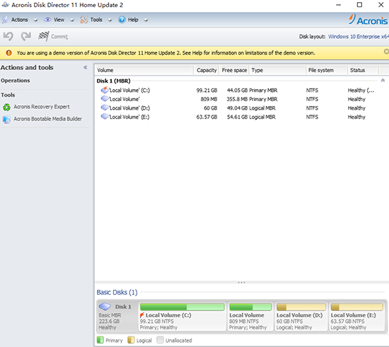 Acronis Disk Director
