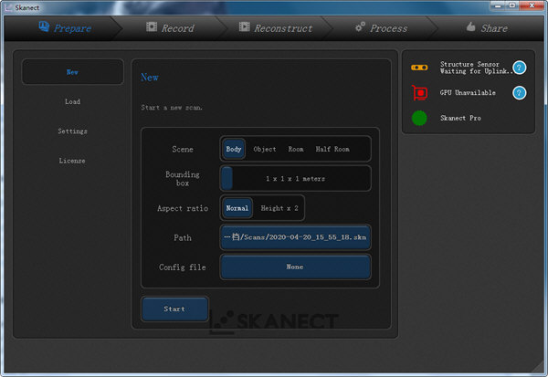 Skanect Pro