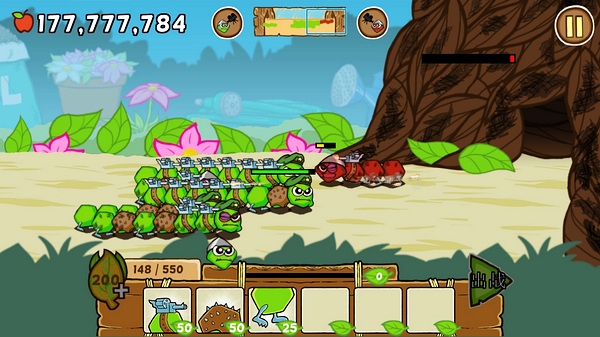 激战毛毛虫军团无限苹果无限杨桃图片