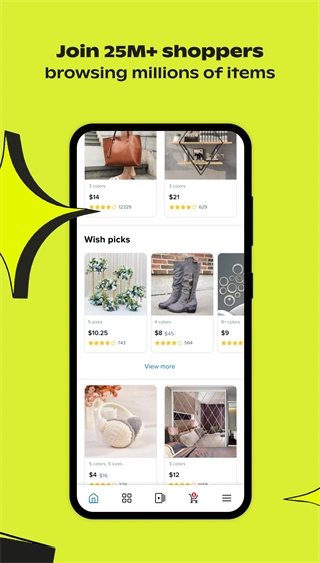 wish手机客户端图片