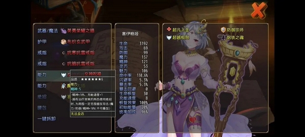 人物强度梯度表