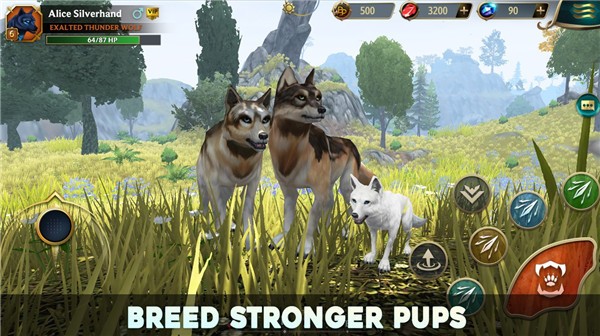 狼传说家园与爱心图片