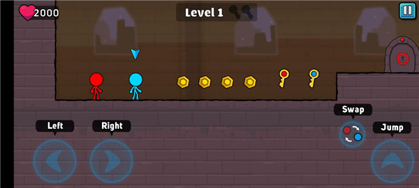 红蓝火柴人2新手攻略图片1