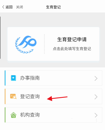 生育登记信息查询教程2